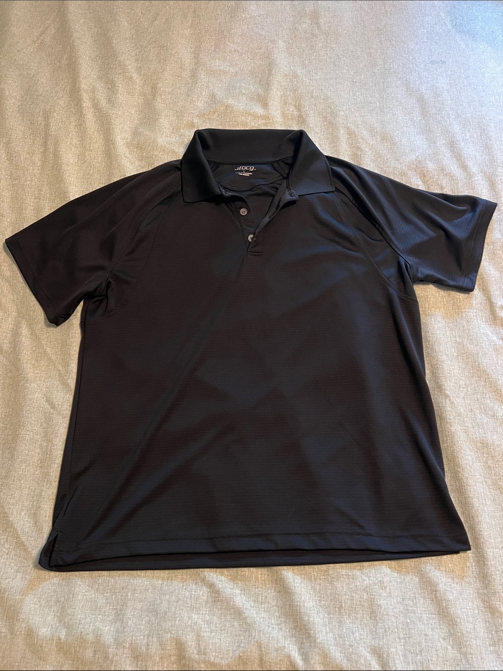 bcg Men's Black Performance Polo Shirt